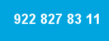 922 827 83 11